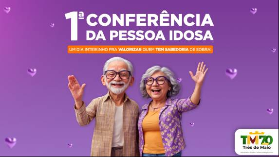 A conferência será realizada no Salão do Grupo de Idosos Alegria de Viver, localizado no Bairro Planalto